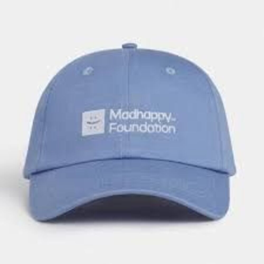 MADHAPPY Madhappy Foundation Embroidered Baby Blue Strapback Dad Hat